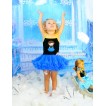 Frozen Anna Black Halter Royal Blue ONE-PIECE Dress & Princess Anna LP90